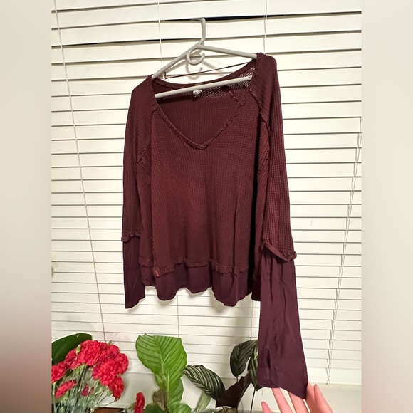 Free People long sleeve tunic shirt - Picture 2 of 5